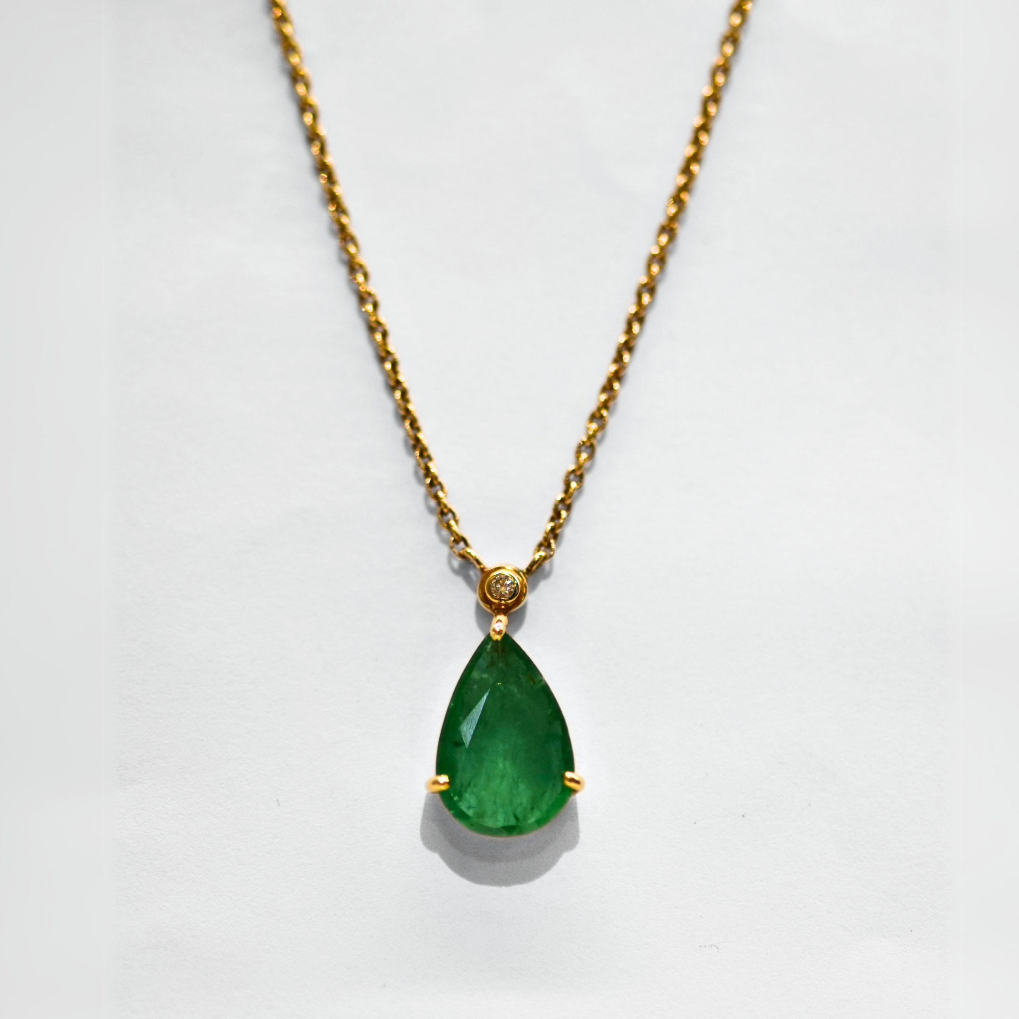 Picture of Emerald & Diamond Necklace